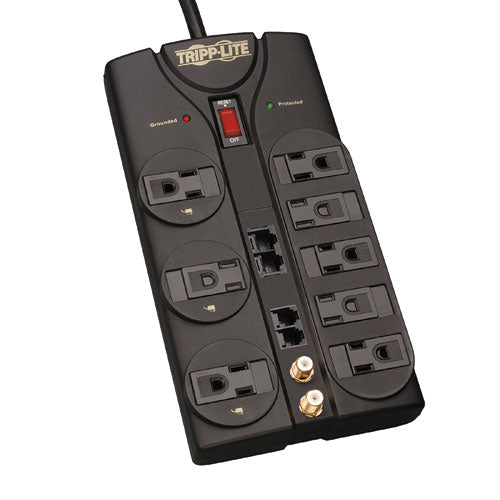 [TPLTLP810NET] Tripp Lite TLP810NET Protect It! 8-Outlets 3240 Joules Surge Suppressor