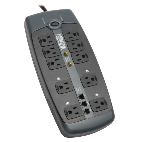 [TPLTLP1008TELTV] Tripp Lite TLP1008TELTV Protect It! 10-Outlets 3345 Joules Surge Suppressor