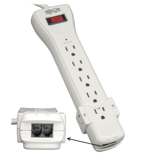 [TPLSUPER6TEL12] Tripp Lite SUPER6TEL12 Protect It! 7-Outlets 1080 Joules Surge Suppressor