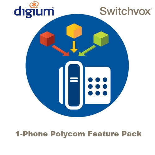 [DIG1SWXPPFPPCOM1] Digium 1SWXPPFPPCOM1 Switchvox 1-Phone Polycom Feature Pack