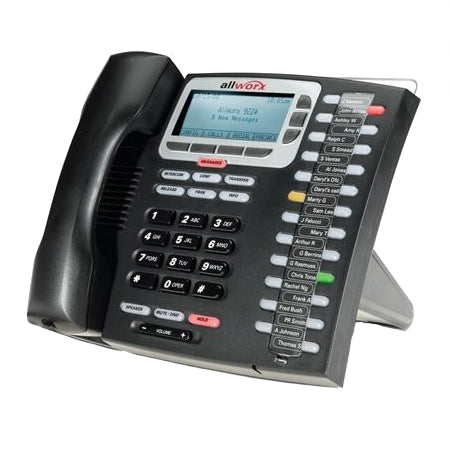 [ALL24BTNDSIPPH-BLK-REF] Allworx 8110031 9224 24-Button Display Speaker IP Phone With Power Supply (Black/Refurbished)