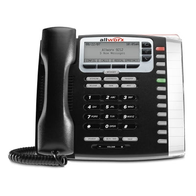 [ALL9212-BLK-REF] Allworx 9212 12-Button IP Phone (Black/Refurbished)
