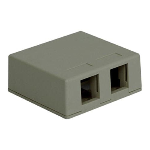 [ICCIC107SB2GY] ICC IC107SB2GY 2-Port Surface Mount Box (Grey)
