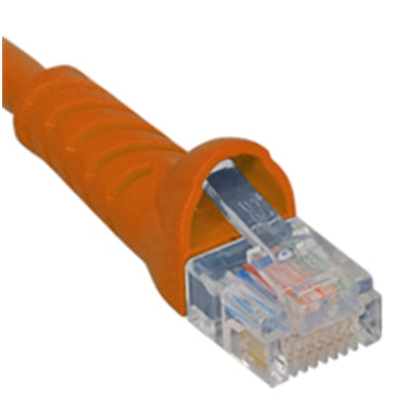 [ICCICPCSJ25OR-ORA] ICC ICPCSJ25OR Molded Boot Category 5e Patch Cord 10ft. (Orange)