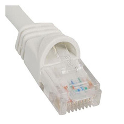 [ICCICPCSJ01WH-WHT] ICC ICPCSJ01WH Molded Boot Category 5e Patch Cord 1ft. (White)