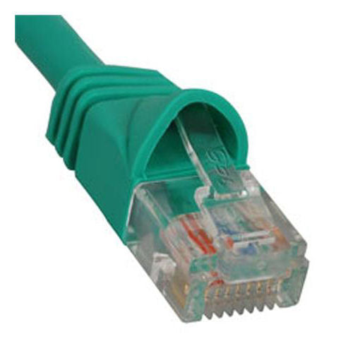 [ICCICPCSJ01GN-GRN] ICC ICPCSJ01GN Molded Boot Category 5e Patch Cord 1ft. (Green)