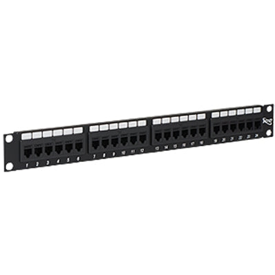 [ICCICMPP24CP5] ICC ICMPP24CP5 24-Port Cat5e Feed Through Patch Panel, 1 RMS