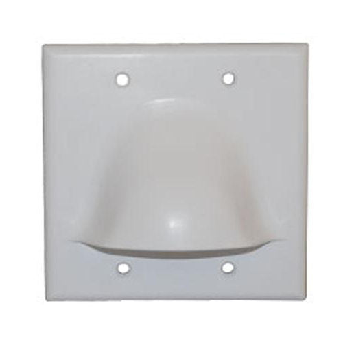 [ICCIC640BDSWH-WHT] ICC IC640BDSWH 2-Gang Bulk Nose Faceplate (White)