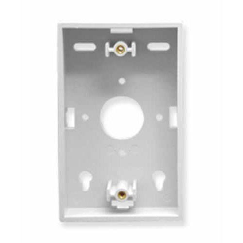 [ICCIC250MBSWH-WHT] ICC IC250MBSWH Low-Profile Single-Gang Mounting Box (White)