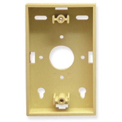 [ICCIC250MBSIV-IVY] ICC IC250MBSIV Low-Profile Single-Gang Mounting Box (Ivory)