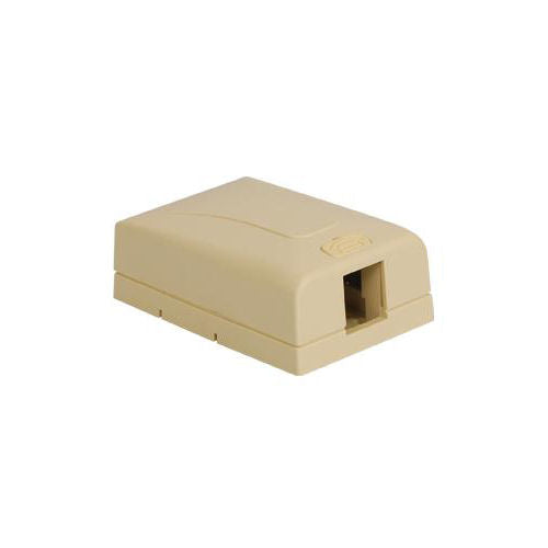 [ICCIC108SB1IV-IVY] ICC IC108SB1IV 1-Port Elite Surface Mount Box (Ivory)