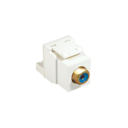 [ICCIC107L8GWH-WHT] ICC IC107L8GWH RCA IDC Modular Connector with Blue Insert (White)