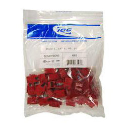 [ICCIC107F6CRD-RED] ICC Category 6 HD Modular Connector, 25-Pack (Red)