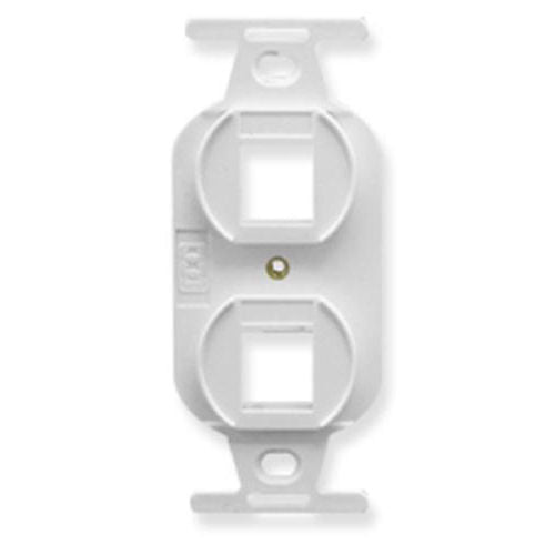 [ICCIC107DPIWH-WHT] ICC IC107DPIWH 2-Port Electrical Insert (White)