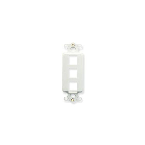 [ICCIC107DI3WH-WHT] ICC IC107DI3WH 3-Port Decorex Insert (White)
