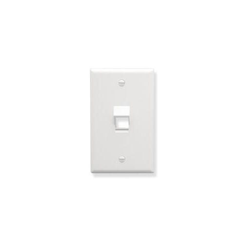 [ICCIC107DA1WH] ICC Angled Faceplate 1-Port (White)