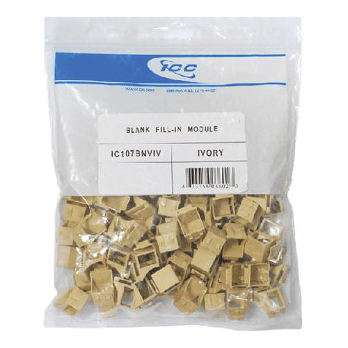 [ICCIC107BNVIV-IVY] ICC IC107BNVIV Blank Module, 100-Pack (Ivory)