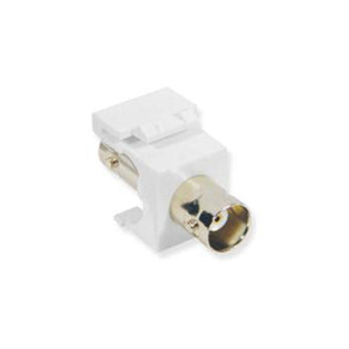 [ICCIC107BNCWH-WHT] ICC 107BNCWH BNC Modular Connector, 75 OHM, Nickle Plated (White)