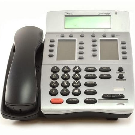 [NECDTR16LD2DISPH-BLK-REF] NEC DTR-16LD-2 16 Button Desi-Less Display Telephone Set (Black/Refurbished)