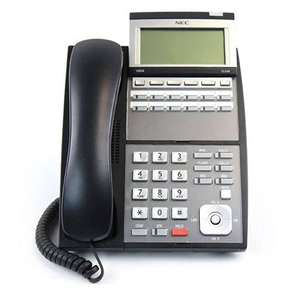 [NECUX12BDPH-BLK-REF] NEC 0910044 IP3NA-12TXH UX5000 DG-12e 12-Button Display Phone (Black/Refurbished)