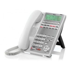 [NEC12BFDBDDT-WHT] NEC SL1100 1100060 12-Button Full-Duplex Backlit Display Phone (White)