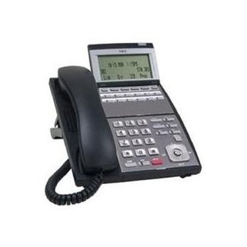[NECIP12BTNDPH-BLK-REF] NEC 0910064 IP3NA-12TIXH IP-12e 12-Button Display Phone (Black/Refurbished)