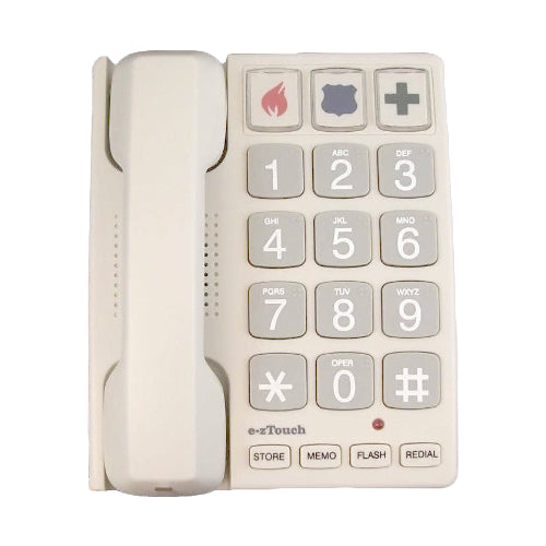 [CORITT2400-WHT] Cortelco ITT-2400 Big Button Corded Feature Phone