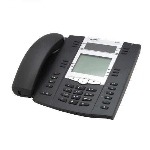 [AASA673501311001-BLK-REF] Aastra 6735i A6735-0131-10-01 IP Phone (Black/Refurbished)