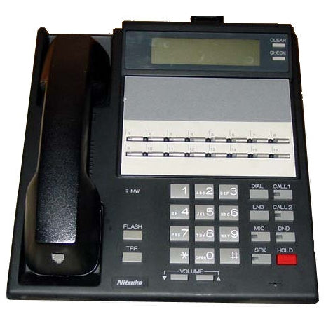 [NIT92563-BLK-REF] Tie/Nitsuko 92563 16-Button Display Phone (Black/Refurbished)