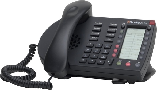 [STL212KIP-BLK-REF] ShoreTel ShorePhone IP 212K 12-Line IP Telephone (Black/Refurbished)
