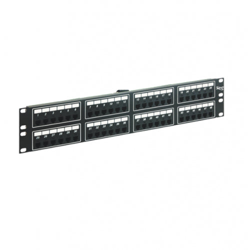 [ICCICMPP048T2-BLK] ICC 48-Port Telco Patch Panel 6P2C 2RMS