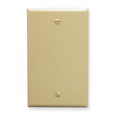 [ICCIC630EB0IV-IVY] ICC IC630EB0IV Blank Flush Wall Plate (Ivory)