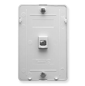 [ICCIDCWALL-WHT] ICC IDC 6P6C Wall Plate (White)