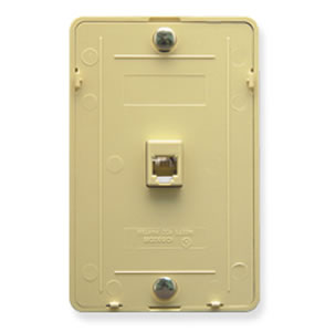 [ICCIDCWALL-IVY] ICC IDC 6P6C Wall Plate (Ivory)