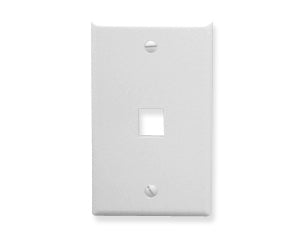 [ICCIC107LF1-WHT] ICC IC107LF1 1-Port Oversized Faceplate (White)