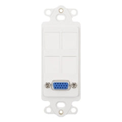 [ICCIC107DR4-WHT] ICC IC107DR4 4-Port Decorex Insert RGB / VGA (White)