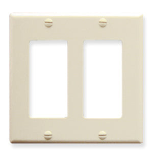 [ICCIC107DFD-ALM] ICC IC107DFD Decorex 2-Gang Faceplate (Almond)