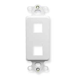 [ICCIC107D12-WHT] ICC IC107DI2 2-Port Decorex Insert (White)