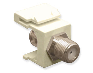 [ICCIC107FB5FWH-WHT] ICC IC107B5FWH Modular Jack F-Type Nickel Plated (White)