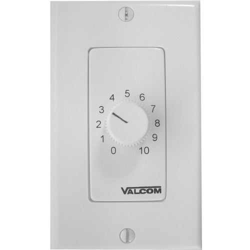 [VALV2992W-WHT] Valcom V-2992-W Deco Style Wall Mount Volume Control (White)
