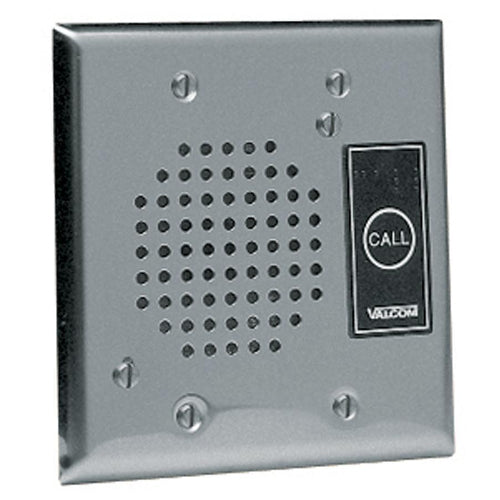[VALV1072A-STL] Valcom V-1072A Talkback Doorplate Speaker (Steel)