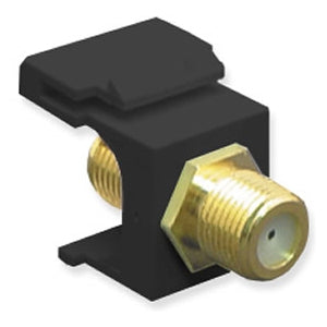 [ICC-107B5G-BLK] ICC CATV F-Type Modular Connector (Black)