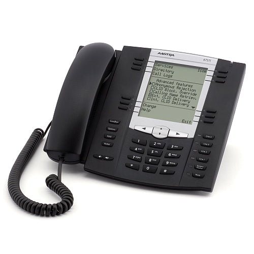 [AASA175701311001-REF] Aastra 6757i A1757-0131-10-01 IP Phone (Black/Refurbished)