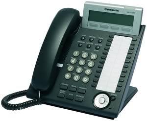 [PANKXDT333-BLK-REF] Panasonic KX-DT333 3-Line LCD Display Phone (Black/Refurbished)