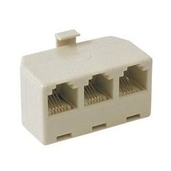 [ATT00506-IVY] AT&T 00506 Triplex Adapter (Ivory)