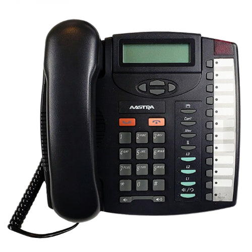 [AASA172001311005-BLK] Aastra 9133i A1720-0131-10-05 Multi-Line SIP Speaker Display Phone (Black/Refurbished)