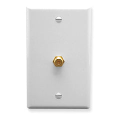 [ICC630EG0-WHT] ICC Wall Plate CATV, Single Gang (White)