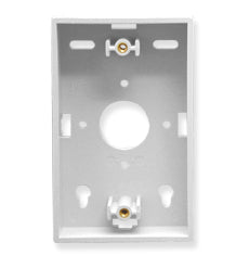 [ICC250MBS-WHT] ICC Faceplate Low-Profile Mounting Box, Single Gang (White)