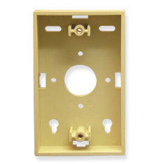 [ICC250MBS-IVY] ICC Faceplate Low-Profile Mounting Box, Single Gang (Ivory)