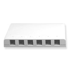 [ICC108SB6-WHT] ICC Elite Surface Mount Box 6-Port (White)